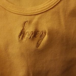 Brandy melville yellow honey tank